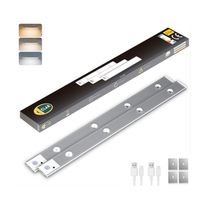 Nhà bếp dưới tủ dẫn ánh sáng với cảm biến chuyển động không dây có thể sạc lại thiết kế hiện đại cài đặt từ tính 20cm/30cm/40cm/60cm - Product Image 1