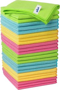 Chiffons de nettoyage en microfibre MR.SIGA, serviettes en microfibre sans traces, lot de 24, 12,6" x 12,6" - Product Image 3