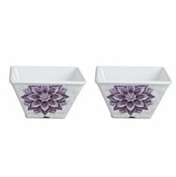 Service de table en mélamine de forme carrée de qualité assurée, 4 pièces, assiettes, bols à légumes et cuillères à thé, style moderne tendance, par le fabricant