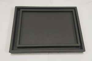 ถาดเสิร์ฟทรงสี่เหลี่ยมผืนผ้า ทำจากหนังและกำมะหยี่ มีหลายสี เหมาะสำหรับใช้ในบ้าน ร้านอาหาร และโรงแรม - Product Image 2