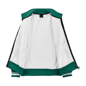 Ensemble de survêtement pour homme en polyester, fermeture éclair intégrale, respirant, léger, jogging, gym, athlétique, décontracté, veste - Product Image 5