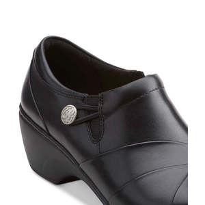 Clarks Chaussures plates Channing Ann pour femmes, noires, taille 8,5 W, antidérapantes, à bout pointu, collection automne - Product Image 3