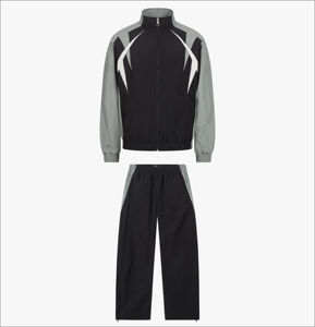 Conjunto Deportivo Cortavientos de Nailon de Alta Calidad para Hombre, Pantalones Deportivos y Chaqueta Cortavientos con Forro de Malla - Product Image 1