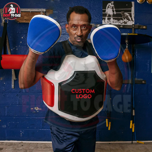 Protège-poitrine de boxe personnalisé avec logo, en PVC, durable, de haute qualité, équipement d'entraînement pour la boxe, le MMA, toutes saisons - Product Image 4