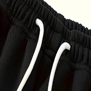 Short en maille de coton respirant à double couche pour homme, décontracté, pour la course à pied en plein air, entraînement, tissage droit, pas de décorations de natation - Product Image 6