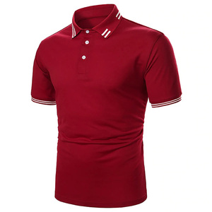 Vente chaude Nouveau Design Vêtements décontractés Confortables Hommes Polo Couleur Unie Respirant Polos pour Hommes - Product Image 6
