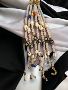 Pulsera Artesanal Bohemia con Cuentas y Piedras Naturales, Aleación de Metales Preciosos, Unisex, Regalo de Estambul, DAFNI BIG PAZAR - Product Image 1