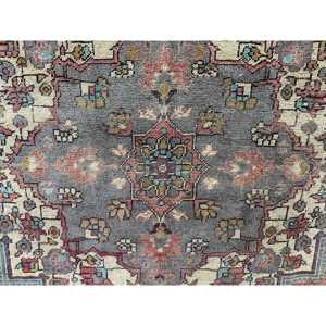 Turkish Vintage Area Rug 4.5x7.5 ft, <b>Red</b> Ombr Rug <b>Wool</b> - Product Image 5