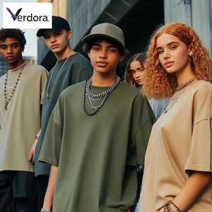 T-shirt surdimensionné en coton lourd 260G pour hommes de qualité supérieure Style épaule tombante Logo personnalisé Street Wear Long OEM - Product Image 3