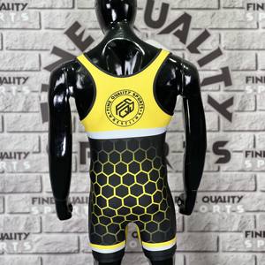 La mejor empresa de fabricación de singlets de lucha libre personalizada Camiseta de lucha con Impresión digital personalizada para hombres Camiseta de sublimación completa - Product Image 3
