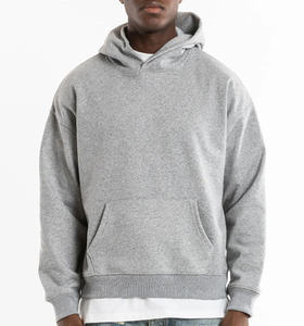 Sudaderas básicas de mezcla de algodón para hombre Sudaderas con capucha de entrenamiento de invierno de peso pesado - Product Image 4