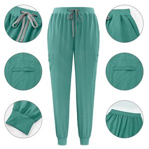Venta al por mayor de uniformes médicos y enfermeras para uso hospitalario conjuntos de mujer Jogger médico Spandex enfermería Scrub manga corta Spa uniforme conjunto - Product Image 2