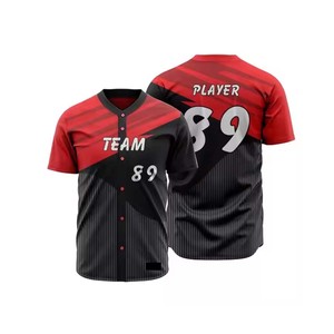 เสื้อเจอร์ซีย์สำหรับผู้ใหญ่เสื้อเบสบอลปักโลโก้ตามสั่งพิมพ์ลาย3D ทั้งหมดพร้อม OEM เปล่า - Product Image 5