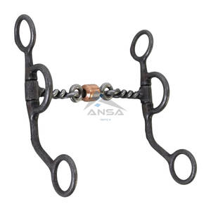 Acero envejecido Twisted Dogbone Trainer Horse Bit 5-1/8 "Boca 6" Vástago Western Riding Tack Precio al por mayor Proveedor a granel - Product Image 2