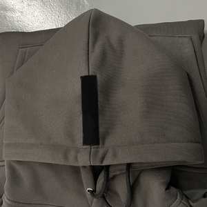 Sweat à capuche unisexe surdimensionné en polaire de haute qualité, fermeture éclair, hiver, homme, séchage rapide, respirant, poche, couleurs personnalisées, impression, broderie - Product Image 4