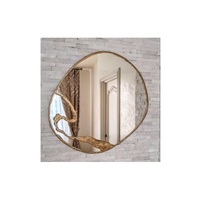 Miroirs muraux décoratifs irréguliers en métal de 90 cm, détails parfaits, cadre en laiton, couleur personnalisée, modernes et durables pour la décoration intérieure