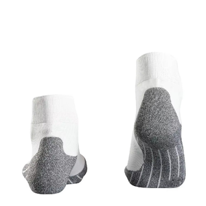 Nouvelle conception Meilleure vente en gros Chaussettes pour hommes en coton blanc avec zones d'impact grises Couleur personnalisée Respirantes Double couleur Chaussettes décontractées pour hommes - Product Image 3
