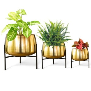 Macetas exclusivas de metal hechas a mano, eleva tu espacio con diseños de moda, macetas colgantes para balcón, sala de estar - Product Image 2