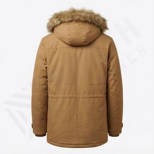 Men's Winter Puffer Thicken <b>Coat</b> Warm Padded Hooded Parka Insulated Thermal Down Alternative Jacket Heavy Duty Snow Outerwear - Product Image 2