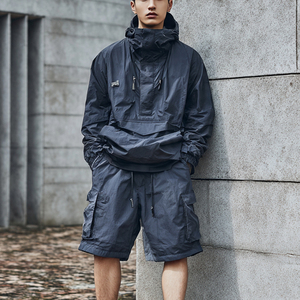 Traje Impermeable para Camping de Montaña, Chaqueta Cortavientos para Hombre, Conjunto de Pantalones Cortos Impermeables, Traje Cortavientos para Senderismo para Hombre - Product Image 3