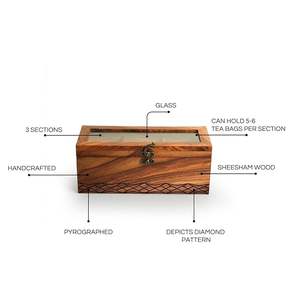 Caja de Joyería de Madera Hecha a Mano de Lujo con Diseño de Arte Contemporáneo, Personalizable para Soluciones de Almacenamiento Elegantes - Product Image 2
