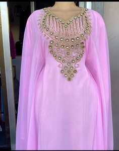 Dubai Farasha Kaftan Beautiful <b>Red</b> Caftan Muslim Traditional Caftan Stone <b>Beads</b> Work Hand Work Kaftan Moroccan Design Kaftan2024 - Product Image 3