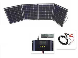 Panel Solar Portátil Plegable Negro de 200W con 21.5% de Eficiencia, Solución de Energía para Exteriores, OEM Sin Logotipo, EN TENDENCIA - Product Image 4