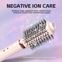 Sèche-cheveux électrique professionnel 1200W Brosse à cheveux à air chaud haute vitesse Styler ionique Souffleur thermique double tension pour hôtel Usage domestique