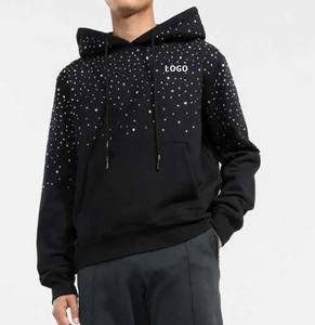 Strass travail sweats à capuche 100% coton Pakistan fait sweats à capuche pour hommes confortable basique toutes les couleurs Offre Spéciale hiver essentiel plaine - Product Image 1