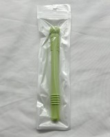 Anneau de dentition creux paille à mâcher sensorielle infantile tout-petits Mordedores sensoriales Tubes en silicone jouets de dentition cadeaux sans BPA