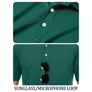 Polos de Golf Personalizados de Color Sólido, Diseño de Alta Calidad, Corte Ajustado, Logotipo Personalizado, Polos de Manga Corta para Hombre con Botones - Product Image 4