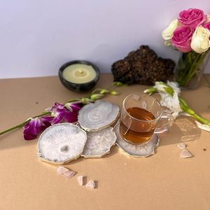 Sous-verre en résine artisanal, style bohème, écologique, protège les tables basses de la chaleur et des déversements, faible coût - Product Image 1