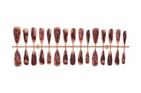NBL-JX-227 Halloween 3D Eyeball Long Stiletto Press on Nails Réutilisables Couverture Complète Faux Ongles Design Horreur 30 Pièces