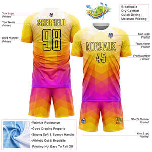 Proveedor de uniformes de fútbol avanzados conjuntos de camisetas de fútbol auténticas al por mayor material transpirable de secado rápido para escuelas y equipos - Product Image 2