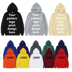 Unisex Custom Logo Embroidered Eco-Friendly Cotton Fleece Pullover Sweatshirts Multiple Colors Digital Printing Winter Hoodies - Product Image 5