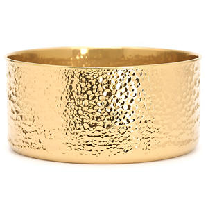 Bol de service de fruits en aluminium plaqué or de haute qualité Design minimaliste pour les plats de riz et à des fins décoratives - Product Image 3