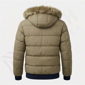 เสื้อแจ็คเก็ตพาร์กาผู้ชายแบบคอตั้งผ้าแคนวาสคุณภาพสูง ปรับแต่งได้ สำหรับฤดูหนาว กันลม ระบายอากาศได้ดี ความยาวปกติ ให้ความอบอุ่น สวมใส่สบาย - Product Image 2