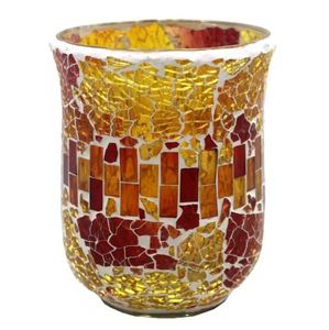 Soporte de luz en T único decorativo agradable Chapado en latón de vidrio y hierro soporte de vela de diseño moderno para boda - Product Image 5