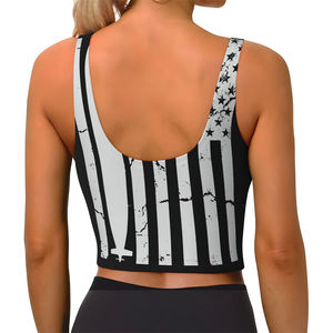 Sujetador Deportivo de Yoga para Mujer, Cuello en U, Cintura Alta, Sublimación, Spandex, Poliéster, Soporte Frontal Alto, Transpirable, Ligero, Ecológico - Product Image 2