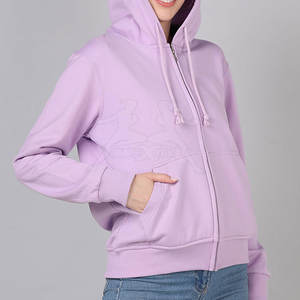 Material ligero y sensación transpirable para días activos Cozy Fleece Zip Hoodie con cuello alto y ajuste cómodo - Product Image 6