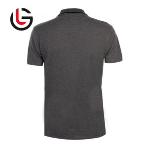 Camiseta Polo de Golf de punto transpirable de LICRA de algodón orgánico 100% para hombre, ropa de calle con estampado liso informal de talla grande - Product Image 6
