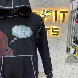 Diseñe su propio estilo Llegó Sudadera con capucha impresa personalizada precios baratos fabricante superior hombres sudaderas con capucha personalizadas sudaderas con capucha para hombres - Product Image 5