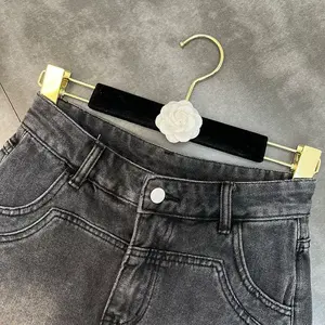 Hot Selling Plus Size <b>Women's</b> <b>Blue</b> Printed Eyes Graffiti Jean <b>Shorts</b> High Waist Breathable with Rip Hole and Butt-Lift Effect - Product Image 1