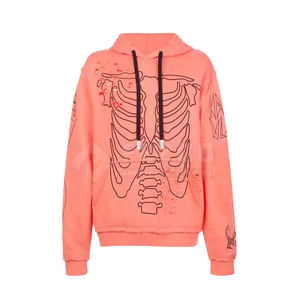 Mode tenue à la mode nouveau design à manches longues hommes à capuche en détresse Slim Fit solide couleur unie hommes sweats à capuche en détresse - Product Image 1