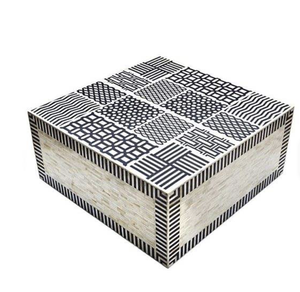 Boîte de rangement pour bijoux en os d'animal poli, design antique, écologique, décorative pour la maison, boîte cadeau pour collier, carton personnalisé - Product Image 2