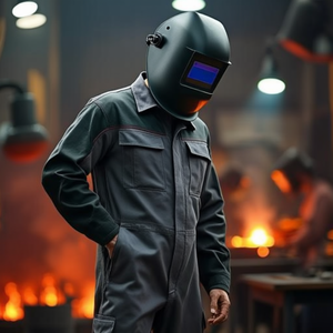 Weld <b>Shield</b> Grey/Black <b>Protective</b> Jacket Size 58 for Welding & Soldering Supplies - Product Image 3