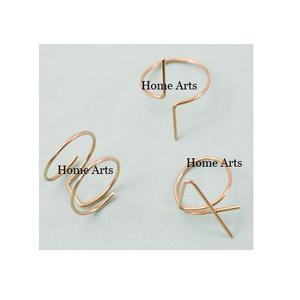 Servilletero de tamaño personalizado de forma redonda de acero inoxidable con servilletero DE TRABAJO MOP para decoración de boda en casa - Product Image 5