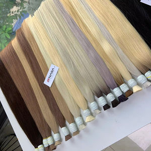 Prix de gros Extensions de cheveux en vrac Cheveux humains vierges vietnamiens Double noyade 100 grammes Couleurs foncées 12 pouces - Product Image 1