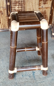 Handmade Traditional Bamboo <b>Stool</b>-Outdoor Furniture for Canopy Gazebo & Tiki Bar Use | Sulawesi Brand - Product Image 4