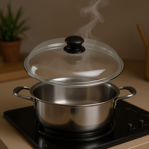 Olla para Sopa y Caldos Ballarini de 32 cm con Tapa de Vidrio Templado Curvo Transparente 1001250 - Product Image 3